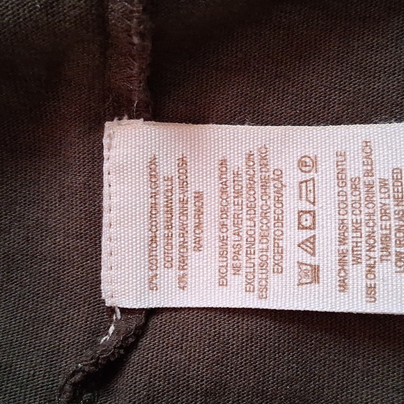 Free People Brown Top with Floral Embroidery(Gratitude) - Picture 7 of 7